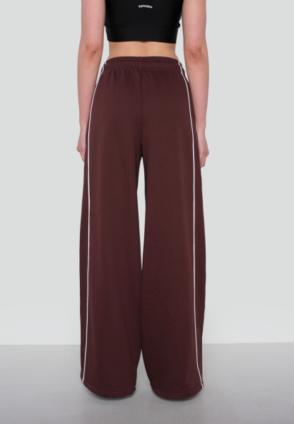 Брюки из футера «Sports club» Mocha Mousse