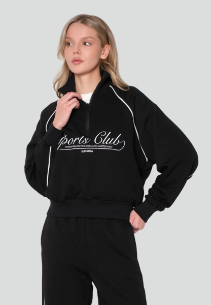 Свитшот «Sports club» Black