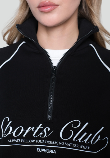Свитшот «Sports club» Black