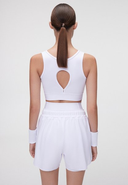 Топ Classic Cropped Total White